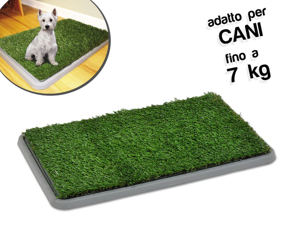 Litière pour animaux de compagnie 68x43x5 cm en gazon synthétique 3 couches Potty Patch acquista