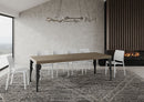 Tavolo Allungabile 120-224x90x77 cm Paxon Premium Tortora Telaio Antracite 