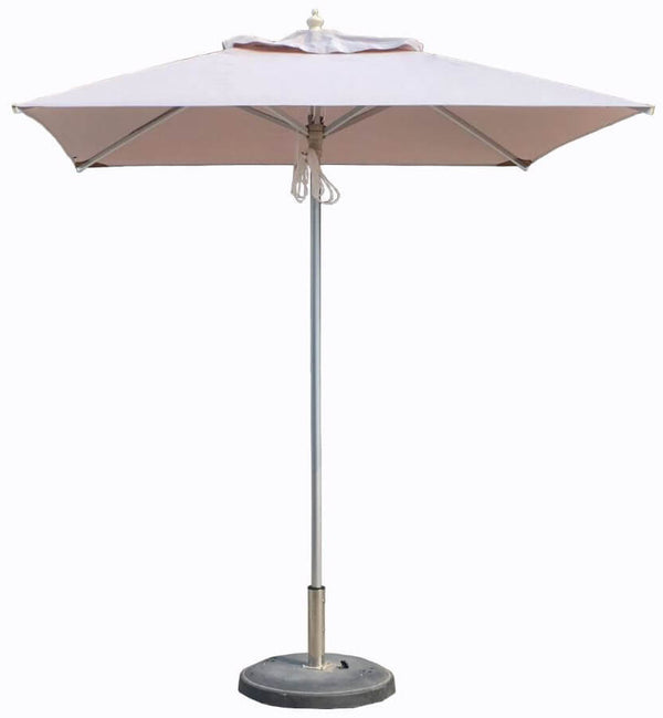 Parasol de jardin 2x2m en aluminium beige Luther online