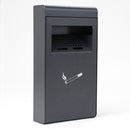 Posacenere da Parete 20x36x7 cm in Metallo Antracite