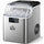 Machine à Glaçons 3,2 Litres 24 Cubes 299W en Acier Argenté