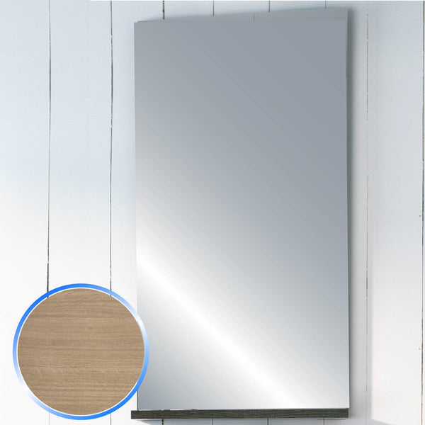 online Miroir de Salle de Bain en Chêne Clair 45X90cm Fosterberg Roma 1