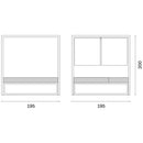 Lettino a Baldacchino da Esterno in Alluminio 195x195x200cm Vorghini Canopy Crema