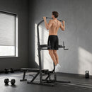 Power Tower Pieghevole Stazione Fitness Multifunzione Regolabile in 7 Posizioni con Sbarra Trazioni Dip Station Pull UP Station      