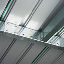 Casetta Box da Giardino in Lamiera Verde 277x130x173 cm 