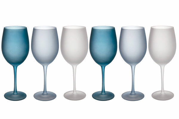 Set de 6 Gobelets en Verre Dépoli 550 ml VdE Tivoli 1996 Blue Dream prezzo