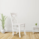 Set 2 Sedia 45x45x89 cm Borgogna bianco