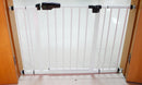 Cancelletto Bambini Barriera di Protezione in Metallo 75,5x3x85 cm Fadi Clic-Clac Bianco