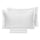Housse de couette double avec sac et taies d'oreiller couleur unie Garrini Clarice White