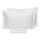 Housse de couette double avec sac et taies d'oreiller couleur unie Garrini Clarice White