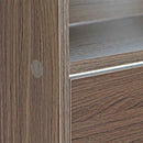 Scarpiera 4 ante 63x150x24 cm in Legno Melaminico Noce