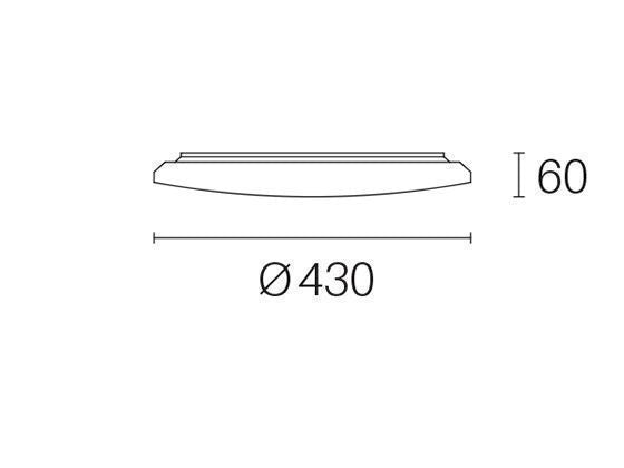 Plafoniera Tonda da Interno a LED 24W 3000K Sovil Bianca