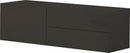 Mobile TV 1 Anta 2 Cassetti 110x40x35,2 cm Metis Antracite Lucido