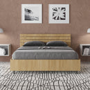 Letto Matrimoniale Francese Ankel Testata Doghe Dritta  Quercia Varie Misure