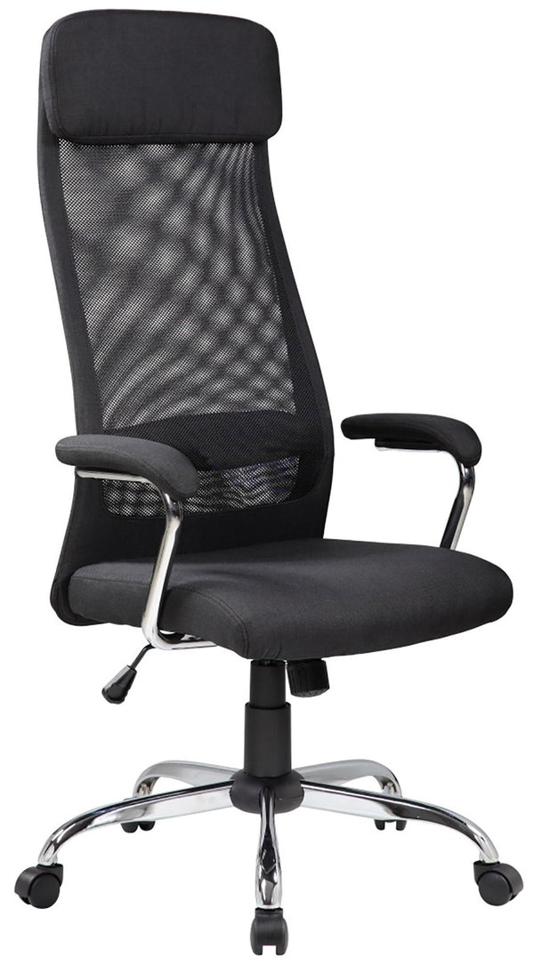 Chaise de bureau présidentielle en maille noire Tosini Houston online
