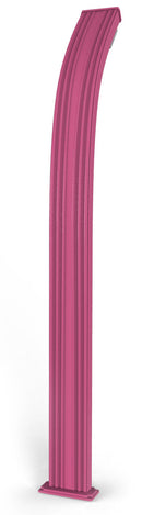 Doccia Solare da Esterno Giardino 30L Miscelatore e Lavapiedi Arkema Spring Fascia Inox Fuxia