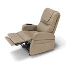 Poltrona Alzapersona 4 motori 70x87x105 cm a Batteria Ricaricabile In Tessuto Diva Dubai Tortora