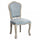 Chaise Charlene 52x50x100 h cm en Bois Gris