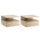 Set de 2 Chevets Suspendus 35x32x22,5 cm Design Moderne Chêne