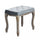 Tabouret Marly 50x36x47 h cm en Velours Gris