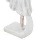 Ballerina Dicy 14x4,5x24 cm in Resina Bianco