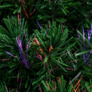 Albero di Natale Artificiale 150 cm 20 luci LED a Forma di Cristallo di Neve 