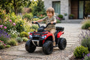 Quad Elettrico per Bambini Safari 6V con Bauletto Posteriore Rosso