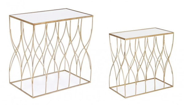 Set 2 Tavolini Rettangolari Elenor prezzo