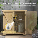 Armadio da Esterno con Ripiano Interno 77.5x88x90 cm in Legno di Abete 