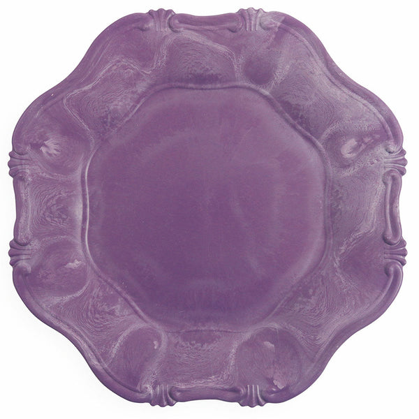 acquista Lot de 6 sets de table en plastique Ø 34,5 cm VdE Tivoli 1996 Hippie Festonné Lilas