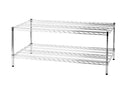 Scaffale in Acciaio Cromato 2 Ripiani Tosini Linea 2X60 - 60x60x50cm\/