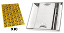 Kit Zanzariera Elettrica da Incasso 60x60 cm 50W Trappen Luna 50 + 10 Cartoncini