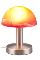 Lampada da Tavolo da Interno Attacco E14 in Metallo Nichel Satinato 