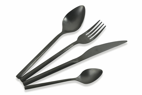 Service de couverts 24 pièces en acier noir mat VdE Tivoli 1996 Fois sconto