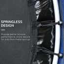 Trampolino Elastico per Bambini da 3 Anni Ø140cm con Rete di Protezione e Corde Bungee   Blu