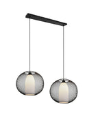 Lampada a Sospensione da Interno  E27 in Metallo Nero Opaco