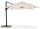 Parasol de Jardin Décentralisé 3x4m en Aluminium et Polyester Senso Beige