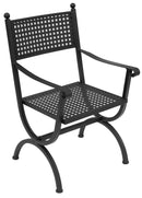 Sedia da Giardino in Ferro con Cuscino Vorghini Lugano Nera