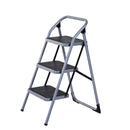Scaletta Sgabello 3 Gradini in Ferro Pieghevole 92x48x62 cm 