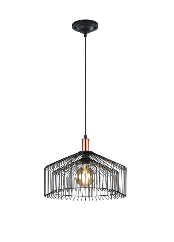 Suspension d'intérieur E27 en métal noir online