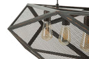 Lampadario Cage 75x27x28 cm in Ferro