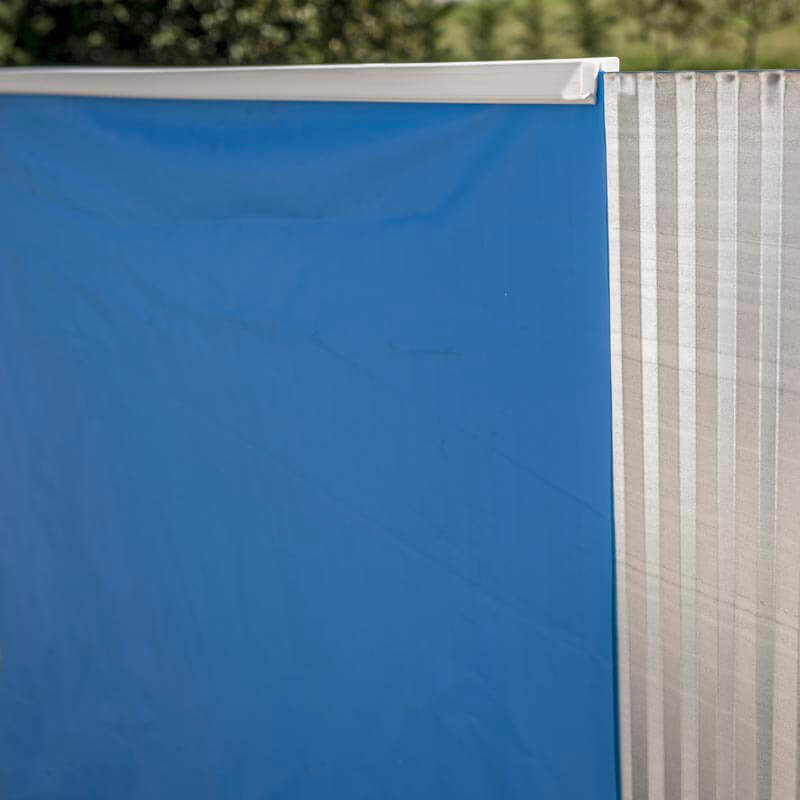 Piscina Ovale Fuori Terra 500x300xh120 cm in Acciaio e PVC Gre Pacific