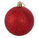 Set 8 Palle di Natale Ø8 cm in Plastica Rosso