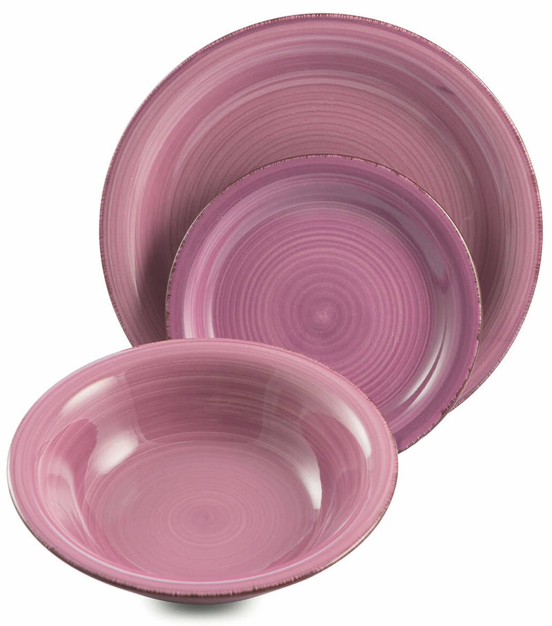 Servizio Piatti 18 Pezzi in Gres Villa d'Este Home Tivoli Baita Multicolor