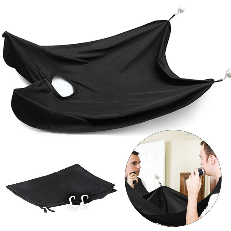 Grembiule mantella raccogli peli per barba con ventose