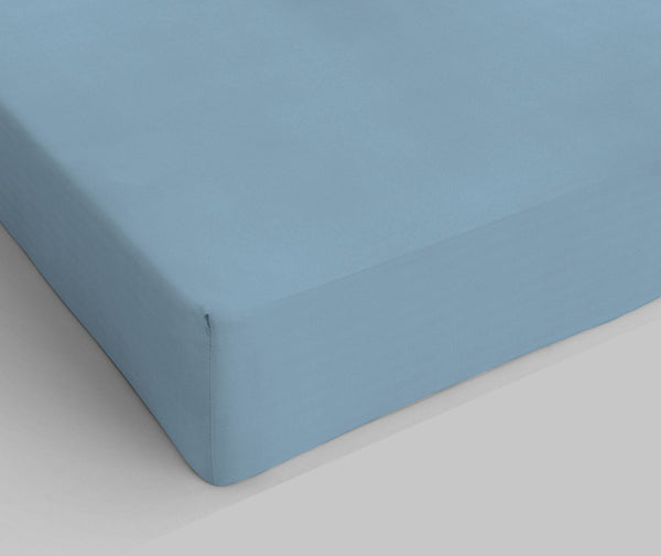 prezzo Drap de dessous avec coins et élastique uni bleu ciel