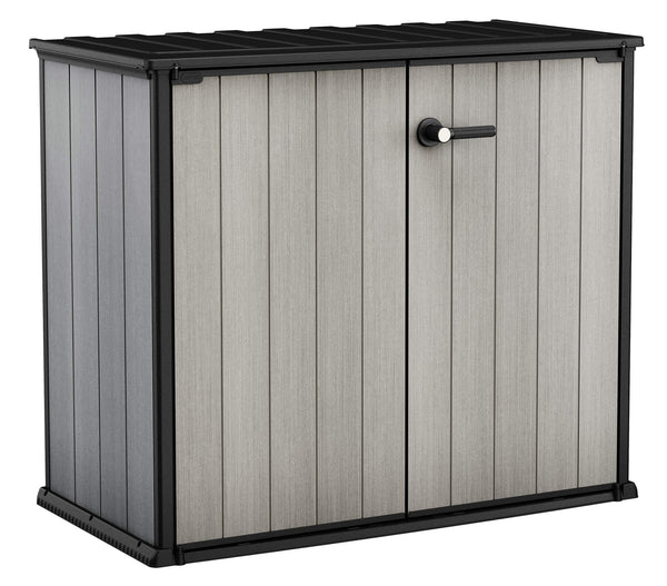 Armoire à outils de jardin 139,5x120x77 cm en résine Keter Patio Store Gris acquista