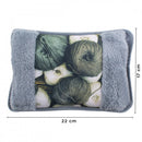 Borsa Acqua Calda Elettrica Scaldamani Ricaricabile Grigio