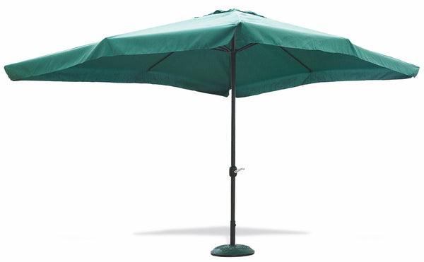 Parasol de jardin rectangulaire 3x4 m mât aluminium Ø48 mm Soriani Vert sconto