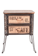 Mobile Vintage con 2 Cassetti H 635 cm